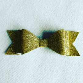 Haarstrik glitter goud