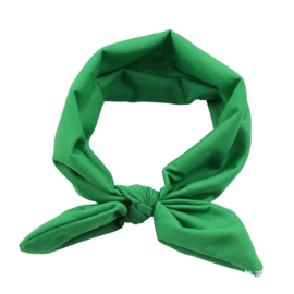 Knoop haarbandje groen