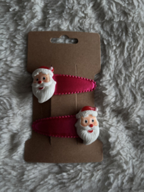 Haarspeldjes met kerstman