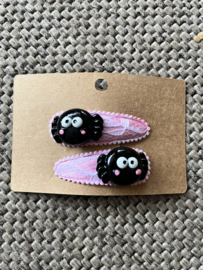 Haarspeldjes met spinnetjes