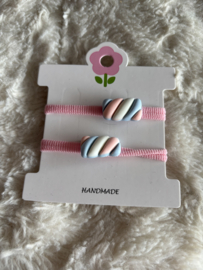 Haarelastiekjes met spekkie