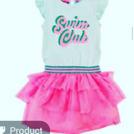 Haarstrik neon roze/mint groen