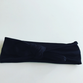 Knoop Haarbandje zwart