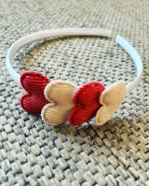 Diadeem met hartjes