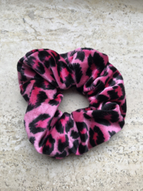 Scrunchie panter roze