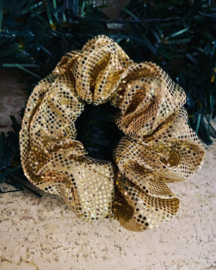 Scrunchie sprankeling goud