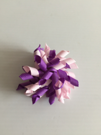 Mini Krullie paars/licht roze