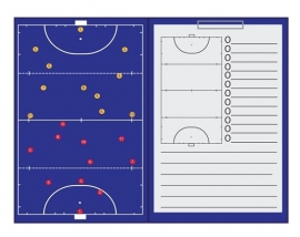 Sportec Coachmap hockey magnetisch met clip en schrijfblok