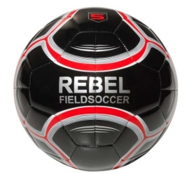 Rebel fieldsoccer bal zwart/rood