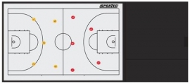 Sportec Coachmap Deluxe basketbal magnetisch
