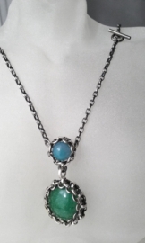 Ketting - Green and Blue