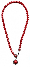 Collier/ketting-  3 elementen cultive Koraal