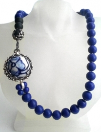 Ketting/Collier - Blauw Geluk