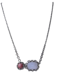 Ketting - Rhodoniet en Agaat