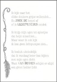 Feather Wenskaart: Lichtpuntjes...