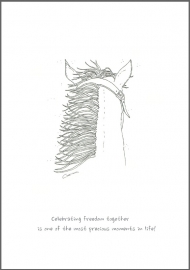 Feather Wenskaart: Celebrating freedom together