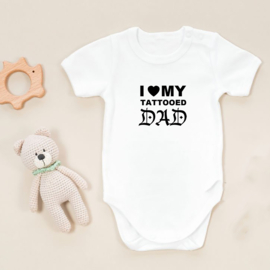 Baby romper: I love my tattooed dad