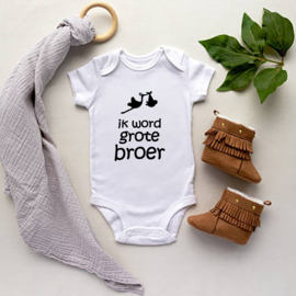 Baby romper: Ik word grote broer (ooievaar)