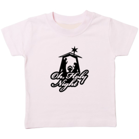 Kinder T-shirt met de opdruk: Oh holy night