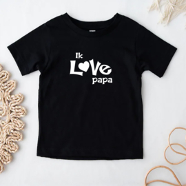 Kinder T-shirt: Ik love papa