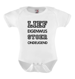 Baby romper: Lief eigenwijs stoer ondeugend