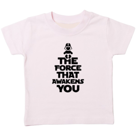 Kinder T-shirt met de opdruk: The force that awakens you