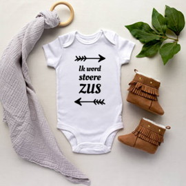 Baby romper: Ik word stoere zus