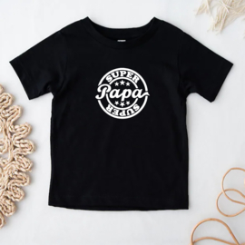 Kinder T-shirt: Super papa stempel