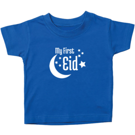 Kinder T-shirt met de opdruk: My first Eid