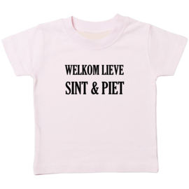 Kinder T-shirt: Welkom lieve sint en piet