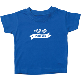 Kinder T-shirt met de opdruk: Wil jij mijn peter zijn