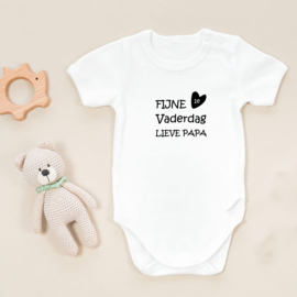 Baby romper: Fijne 1e Vaderdag lieve papa