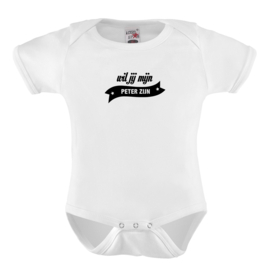 Baby romper: Wil jij mijn peter zijn