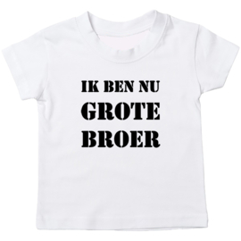 Kinder T-shirt: Ik ben nu grote broer