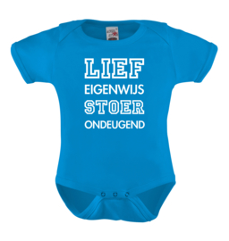 Baby romper: Lief eigenwijs stoer ondeugend