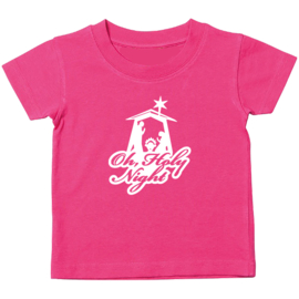 Kinder T-shirt met de opdruk: Oh holy night