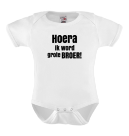 Baby romper: Hoera ik word grote broer!