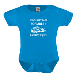 Baby romper: Ik ben met papa Formule 1 aan het kijken