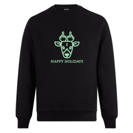 Foute kerst sweater: Happy holidays (hert)