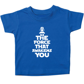 Kinder T-shirt met de opdruk: The force that awakens you