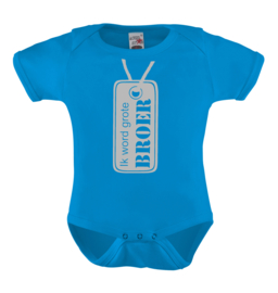 Baby romper: Ik word grote broer (naamplaatje)