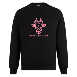 Foute kerst sweater: Happy holidays (hert)