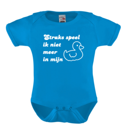 Baby romper: Straks speel ik niet meer in mijn eendje