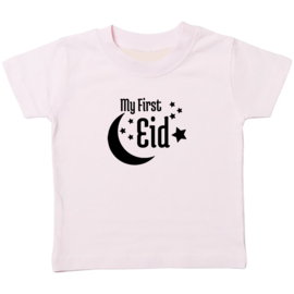 Kinder T-shirt met de opdruk: My first Eid