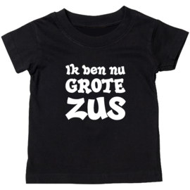 Kinder T-shirt: Ik ben nu grote zus