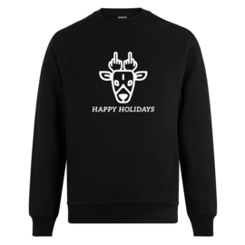 Foute kerst sweater: Happy holidays (hert)