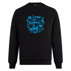 Foute kerst sweater: All I want for Christmas is wine