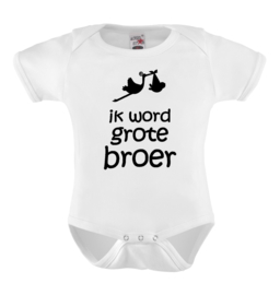 Baby romper: Ik word grote broer (ooievaar)