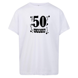 Volwassen T-shirt: Sarah 50 jaar