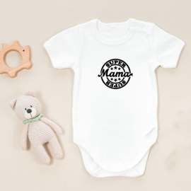 Baby romper: Super mama (stempel)